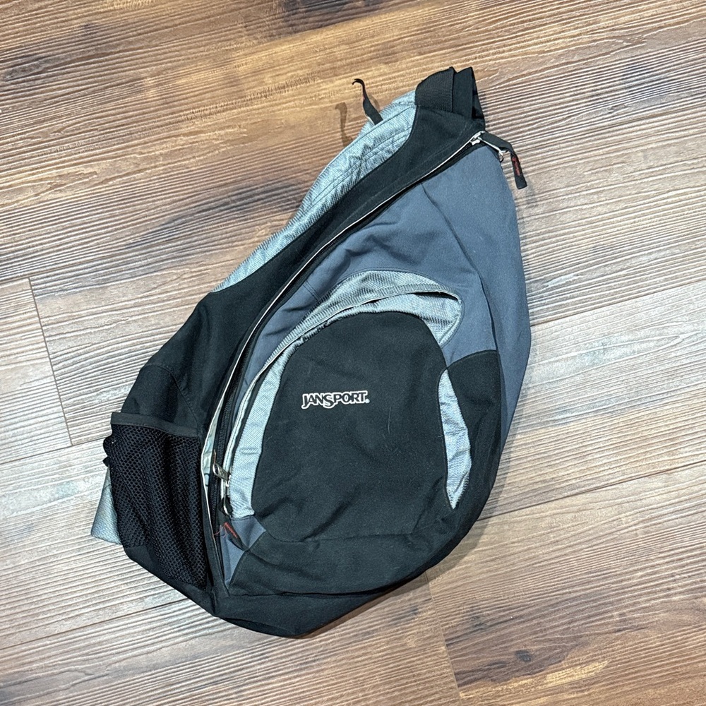JanSport Black and Gray Men's Backpack